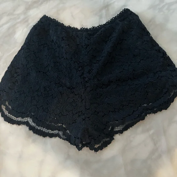 Lace Shorts Dark Blue Size 27 - Picture 3 of 3